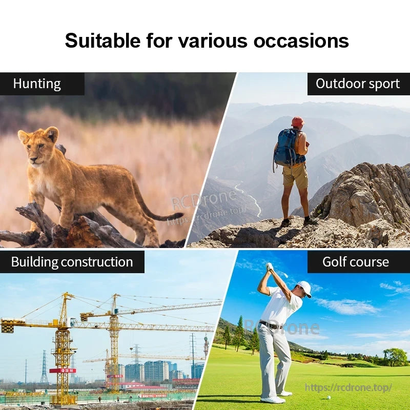 NoHawk Golf Laser Rangefinder, Ideal for hunting, sports, construction, and golf.