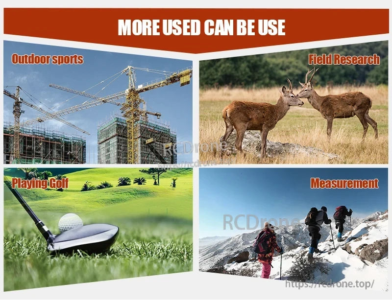 Nohawk 1000m Laser Rangefinder, Laser rangefinder for outdoor sports, field research, golf, and measurement.