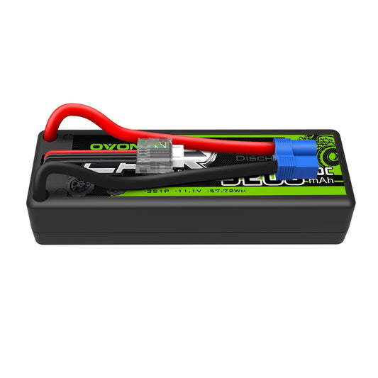 OVONIC 3S 11.1V 5200mAh 50C hardcase LiPo battery with EC3 plug and balance lead
