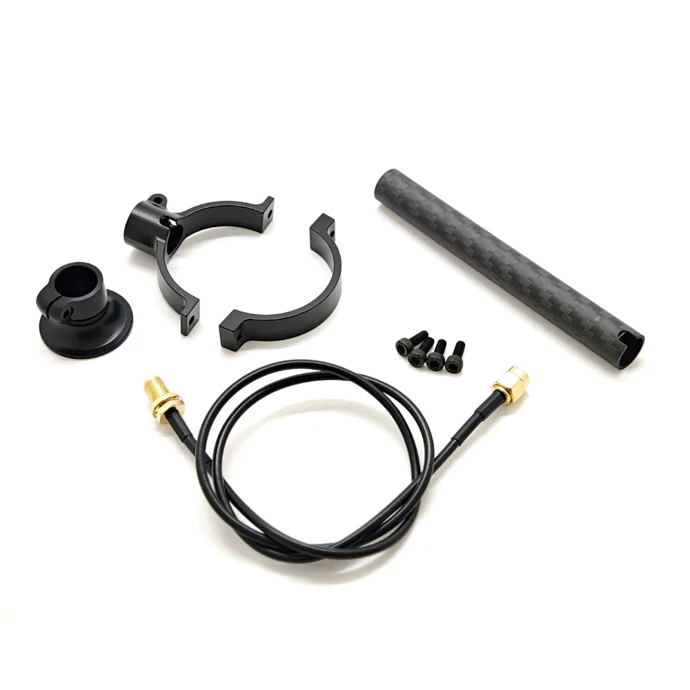 Carbon Fiber GPS/Antenna Mount Bracket for Multirotor Agricultural Drones (25/30/40/50mm Tubes)