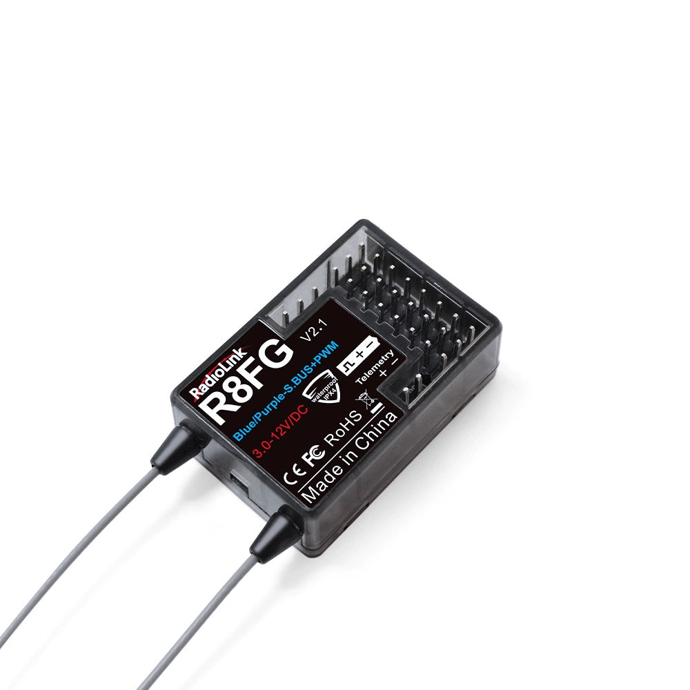 Radio Link R8fg RadioLink R8FG 8-Channel Dual Antenna Receiver with SBUS PWM, Telemetr ...