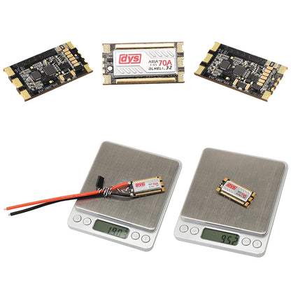 DYS Aria AM32 / BLHeli_32 35A 70A 3-6S Brushless ESC for FPV Racing Drones, Fixed-Wing Aircraft & RC Cars