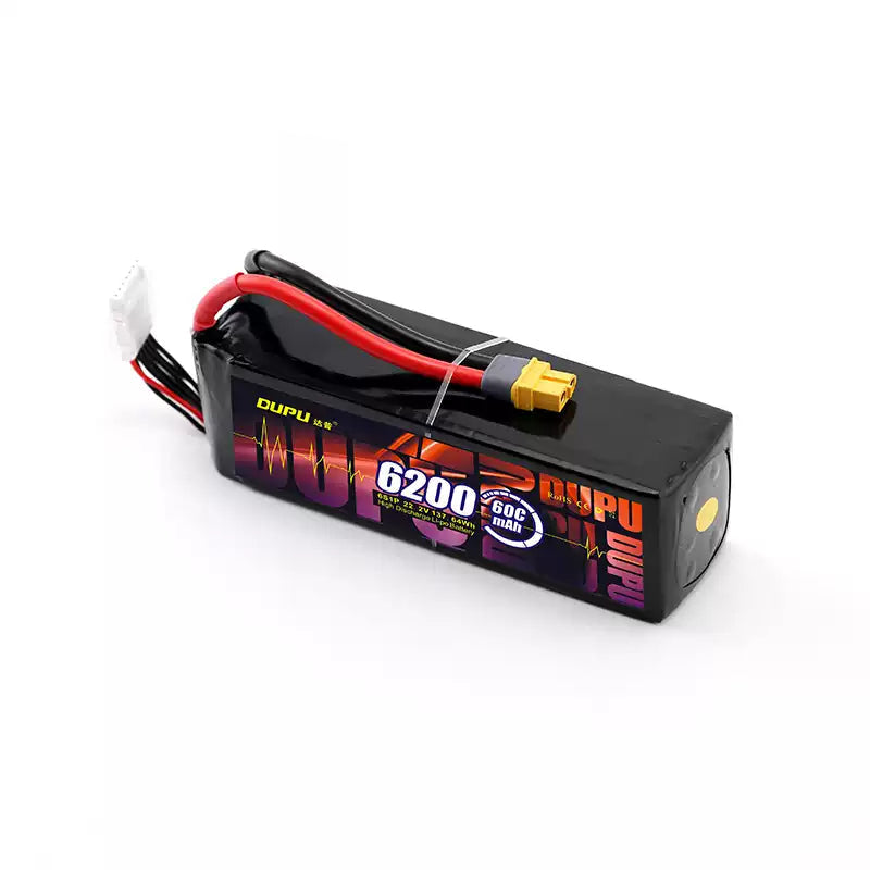 Акумулятор DUPU 6200mAh 3S 4S 6S LiPo для дронів, літаків, гелікоптерів, авто, човнів – 35C 60C 85C XT60 Plug