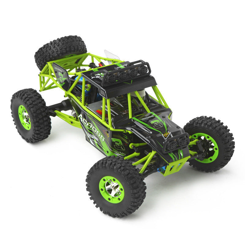 WLtoys 12428 RC Car - 1:12 Scale 4WD 50km/h RC Off-Road Climbing Truck with LED Lights and 540 Brushed Motor