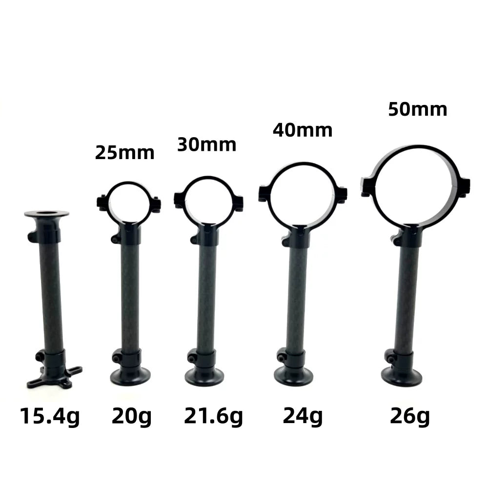 Carbon Fiber GPS/Antenna Mount Bracket for Multirotor Agricultural Drones (25/30/40/50mm Tubes)