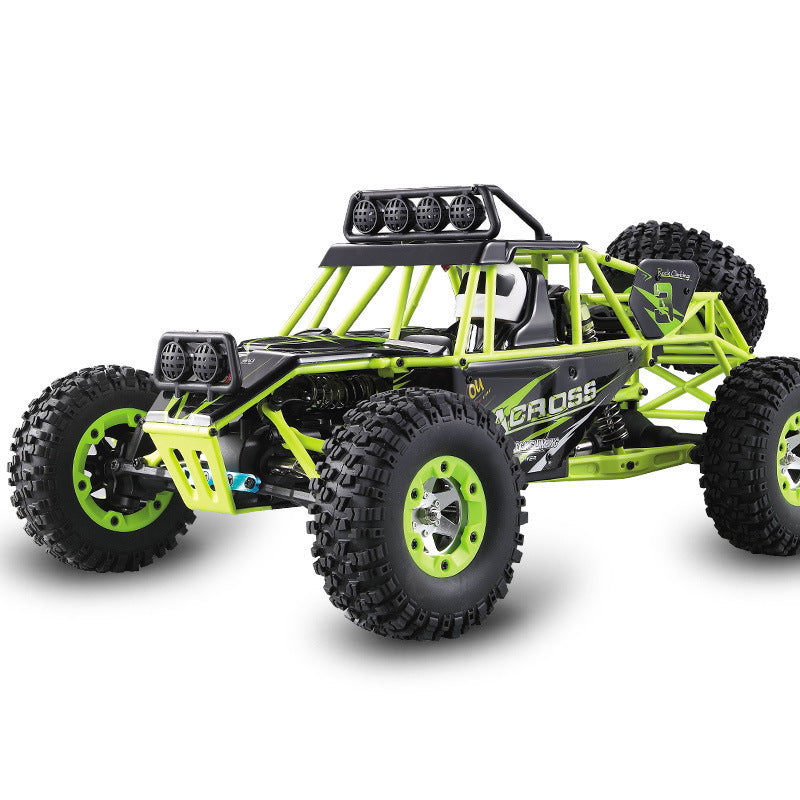 WLtoys 12428 RC Car - 1:12 Scale 4WD 50km/h RC Off-Road Climbing Truck with LED Lights and 540 Brushed Motor