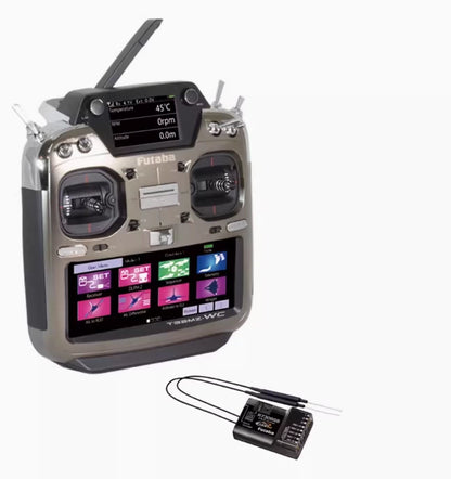 Futaba T32MZ WC 26CH Transmitter Set with R7308SB Receiver | FASSTest 2.4GHz, Dual Display, GPS Ready