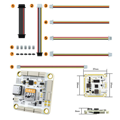 GOKU F722 PRO V2 30X30 Flugcontroller Plug&Play O4 / O4 Pro