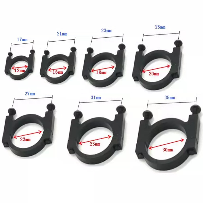 Aluminum Alloy Drone Tube Clamp 16mm 18mm 20mm 22mm 25mm 30mm CNC UAV Frame Arm Connector for Carbon Fiber Tube
