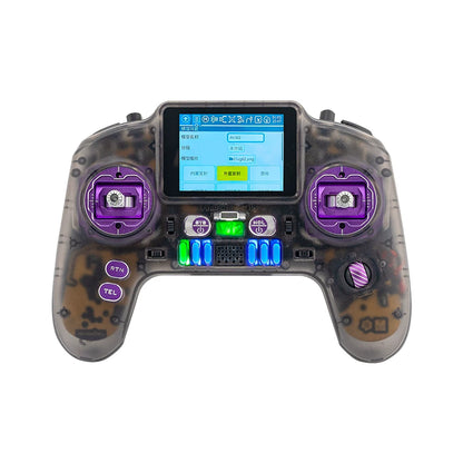 HelloRadioSky V12 Remote Controller Shell Case Set with Upper/Lower Housing and Grip Rubber, No Screws