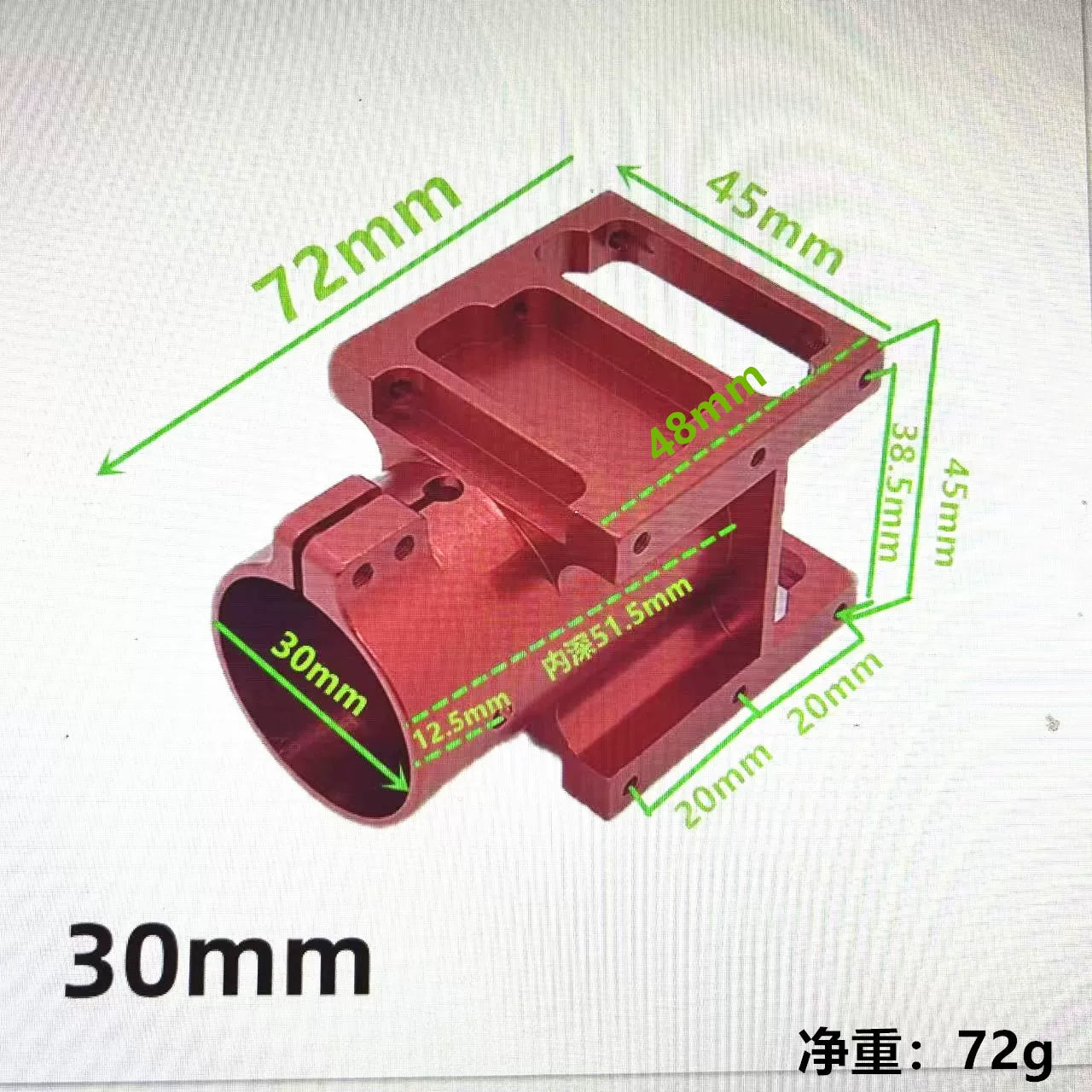 RCDrone CNC Aluminum Folding Arm Joint 25mm 28mm 30mm 35mm 40mm Carbon Fiber Tube Clamp for Agricultural Drone UAV Frame