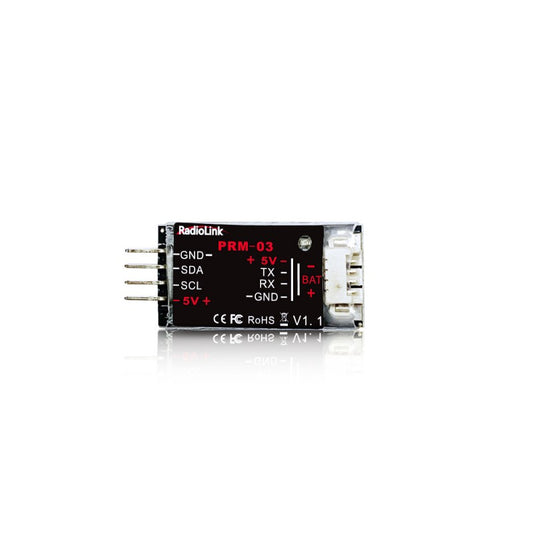 RadioLink PRM-03 Real-time OSD Telemetry Module for Voltage Monitoring (1S~6S LiPo, AT10II/AT9 Compatible)