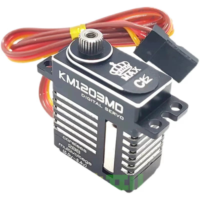 Kingmax KM1203MD - 4.8V~8.4V 6kg-10.5kg.cm DC 20g 數位金屬齒輪迷你舵機適用於450-480級直升機斜盤30E固定翼
