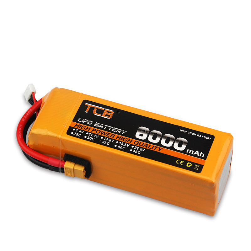 TCB 2S 3S 4S 5S 6S 7S 8S 6000mAh 35C 60C 100C LiPo Accu met XT60 Stekker voor RC Vliegtuigen FPV Drones Helikopters Auto's