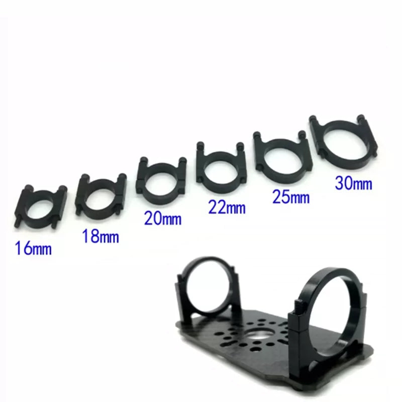 Aluminum Alloy Drone Tube Clamp 16mm 18mm 20mm 22mm 25mm 30mm CNC UAV Frame Arm Connector for Carbon Fiber Tube
