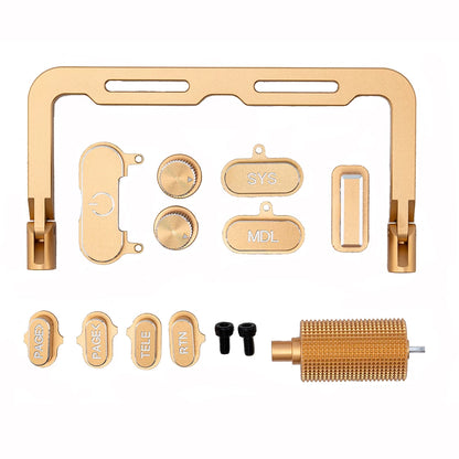 HelloRadioSky V16 Remote Controller CNC Metal Folding Handle, Buttons and Roller Wheel Set