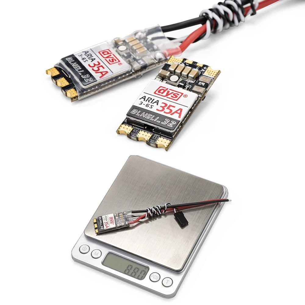 DYS Aria AM32 / BLHeli_32 35A 70A 3-6S Brushless ESC for FPV Racing Drones, Fixed-Wing Aircraft & RC Cars