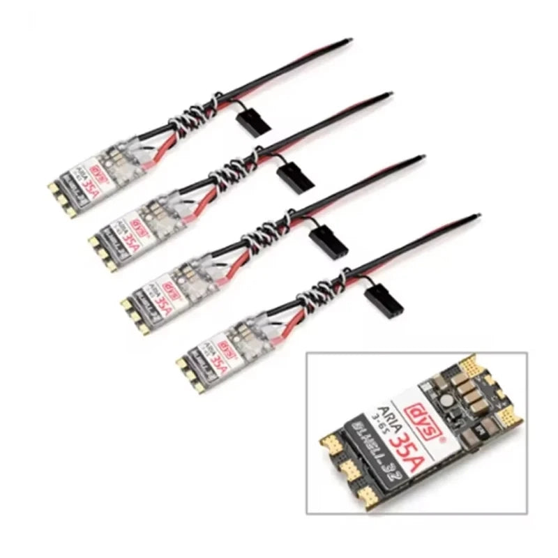 DYS Aria AM32 / BLHeli_32 35A 70A 3-6S Brushless ESC for FPV Racing Drones, Fixed-Wing Aircraft & RC Cars