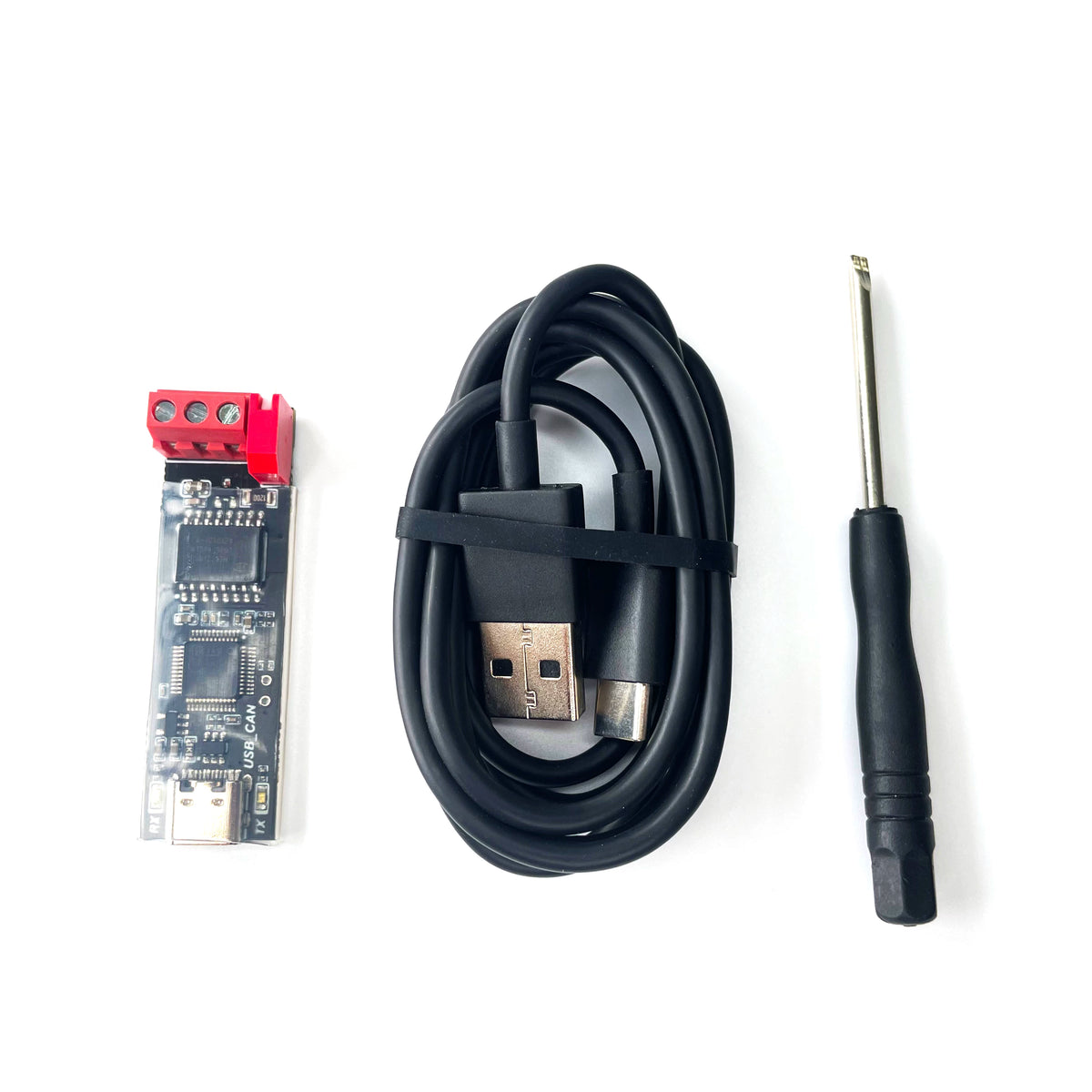 EYOU USB to CAN Module CANable USB-C Adapter with Screw Terminal for CAN Bus Debugging and Motor Development