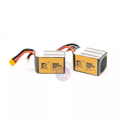 High-performance LiPo battery for FPV drones with XT60 connector, featuring 1800mAh and fast discharge rate.