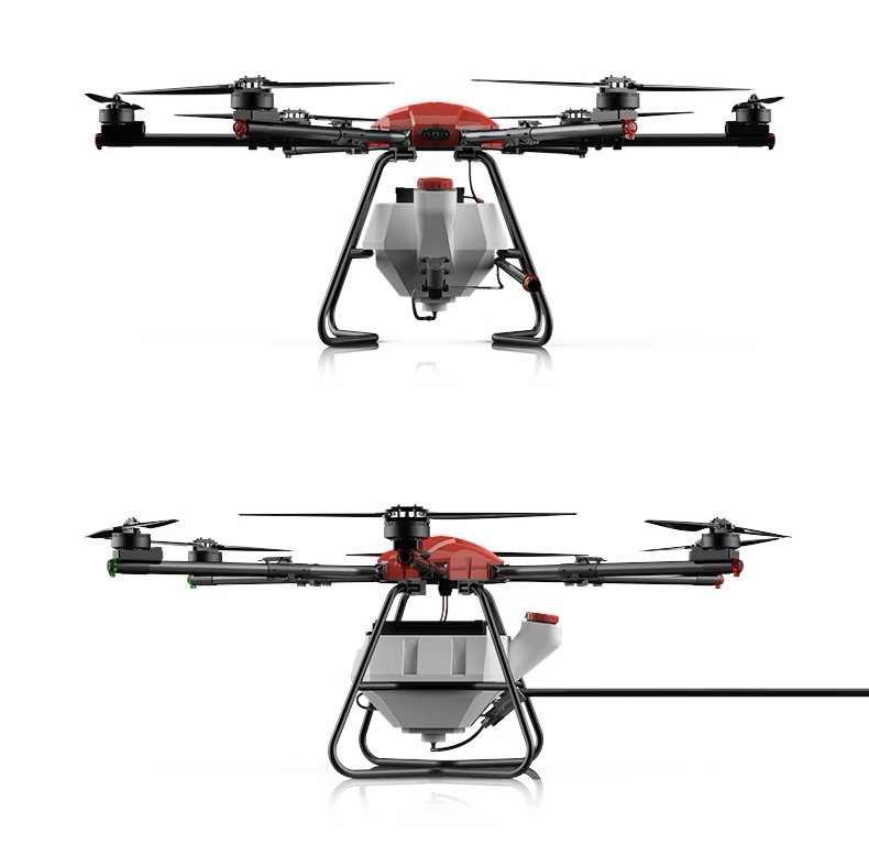 RCDrone F80 ক্লিনিং ড্রোন - সোলার প্যানেল, বিল্ডিং ওয়াল, রুফ ইন্ডাস্ট্রিয়াল ড্রোনের জন্য 30L ভলিউম ক্লিনিং সলিউশন