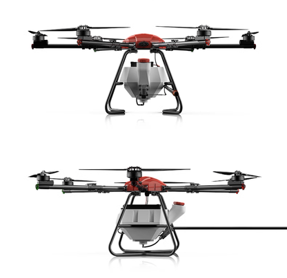 RCDrone F80 청소 드론 - 태양광 패널, 건물 벽, 지붕 ​​산업용 드론을 위한 30L 용량 청소 솔루션