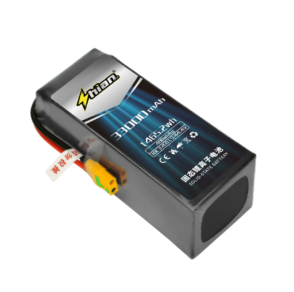 ShiAnMx 6S/12S/14S 33000mAh 10C 400Wh/kg 高密度 固体リチウムバッテリー（大型UAVドローン用）