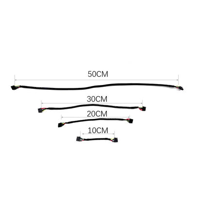 EYOU XT30PW (2+2) Power and CAN Bus Cable 18AWG 9A Daisy Chain Connection for Planetary Robot Joint Actuators