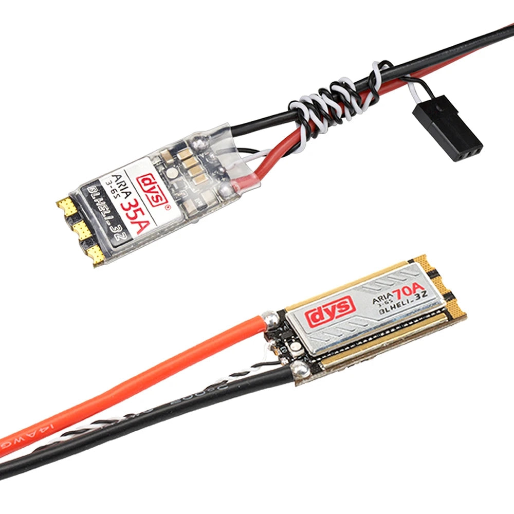 DYS Aria AM32 / BLHeli_32 35A 70A 3-6S Brushless ESC for FPV Racing Drones, Fixed-Wing Aircraft & RC Cars