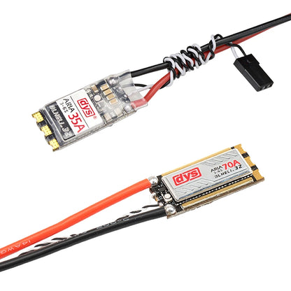 DYS Aria AM32 / BLHeli_32 35A 70A 3-6S Brushless ESC for FPV Racing Drones, Fixed-Wing Aircraft & RC Cars