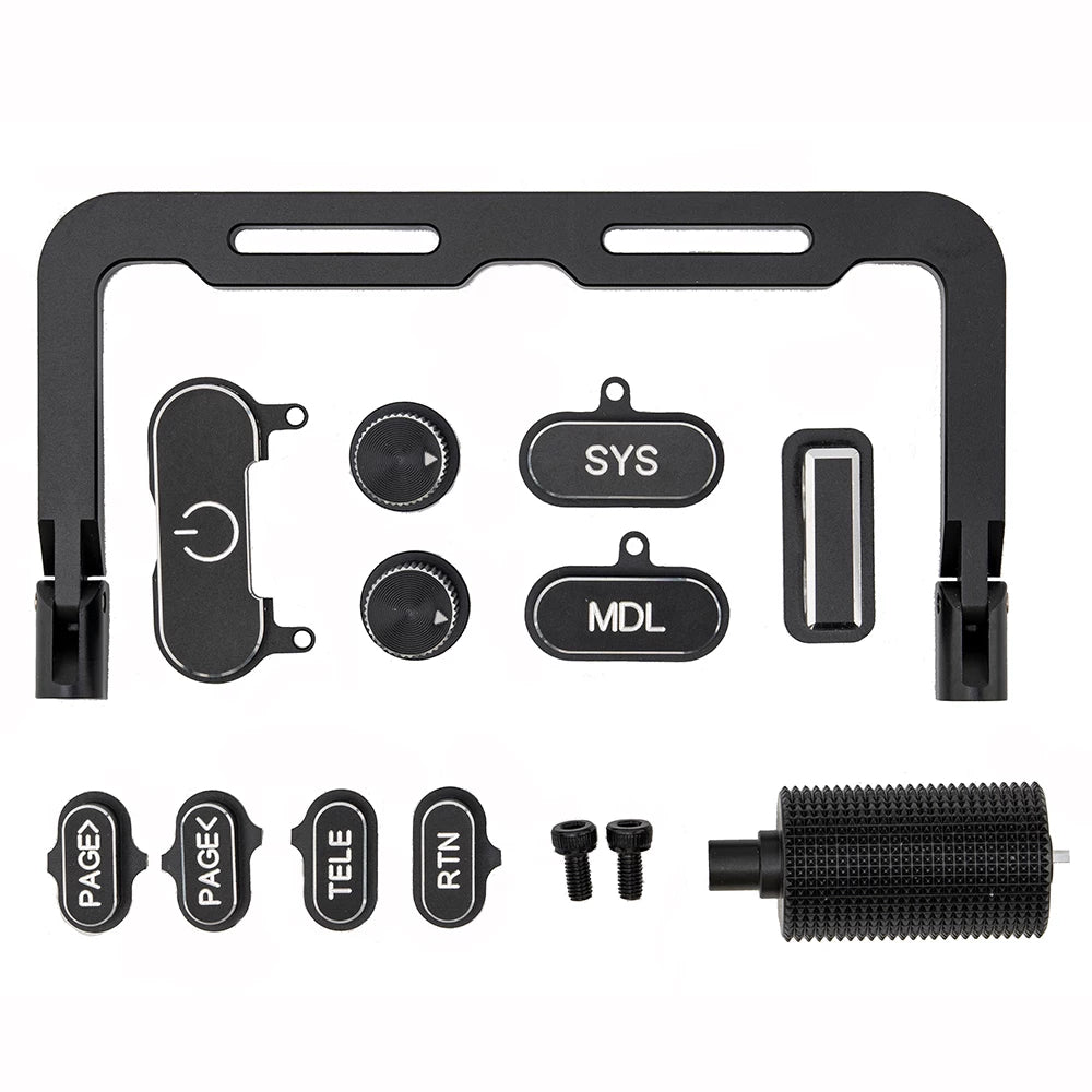 HelloRadioSky V16 Remote Controller CNC Metal Folding Handle, Buttons and Roller Wheel Set