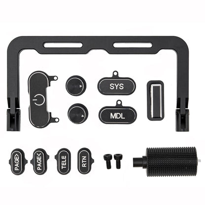 HelloRadioSky V16 Remote Controller CNC Metal Folding Handle, Buttons and Roller Wheel Set