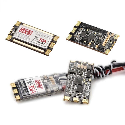 DYS Aria AM32 / BLHeli_32 35A 70A 3-6S Brushless ESC for FPV Racing Drones, Fixed-Wing Aircraft & RC Cars