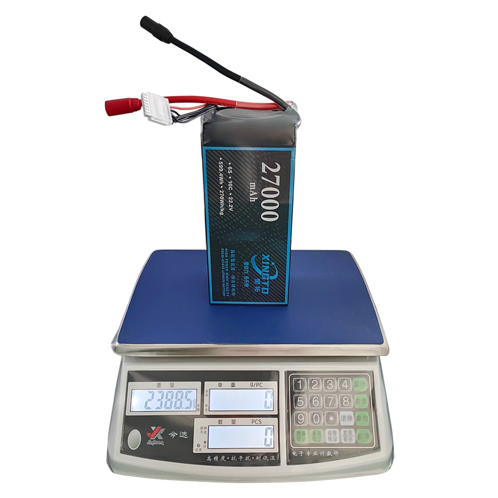 XINGTO 6S 16Ah / 22Ah / 27Ah / 30Ah 10C 270Wh/kg High-Density Solid-State Lithium Battery for Heavy-Lift UAV Drone