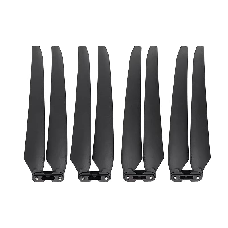 Hobbywing HF 2270 Propeller, Hobbywing HF 2270 folding drone propeller set showing eight black hinged blades with quick-release hubs