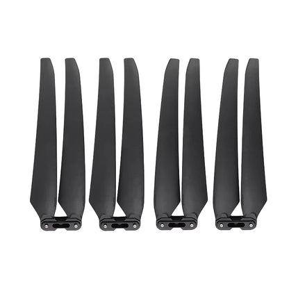 Hobbywing HF 2270 Propeller, Hobbywing HF 2270 folding drone propeller set showing eight black hinged blades with quick-release hubs