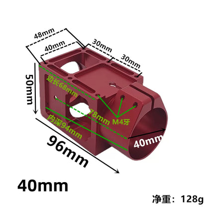 RCDrone CNC Aluminum Folding Arm Joint 25mm 28mm 30mm 35mm 40mm Carbon Fiber Tube Clamp for Agricultural Drone UAV Frame