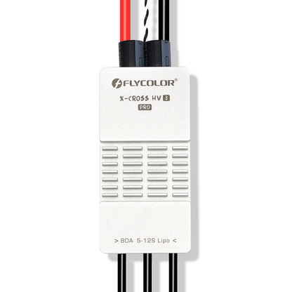 FlyColor X-Cross HV 3 Pro 80A 200A 5-12S ESC, FlyColor X-Cross HV 3 Pro 80A ESC supports DShot & BLHeli_32, compact with ventilation, for 5-12S drones.