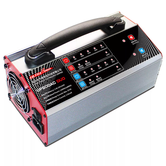 Ultra Power UP600AC DUO 2x600W 25A 雙通道 2-6S LiPo/LiHV 智能電池充電器
