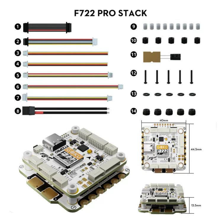 GOKU F722 PRO V2 30X30 Flugcontroller Plug&Play O4 / O4 Pro