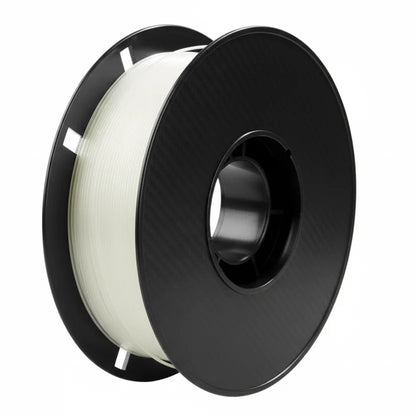 White filament spool only, angled side view on black reel