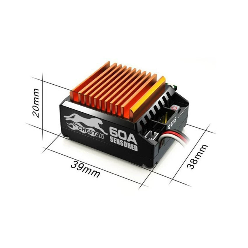 SkyRC Cheetah 1/10th 60A ESC + Motor Sensored Combo