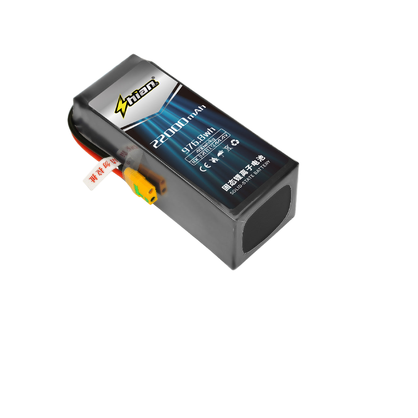 ShiAnMx 6S/12S/14S 22000mAh 10C 400Wh/kg 고밀도 고체상태 리튬 배터리 - UAV & 중량 운반 드론용