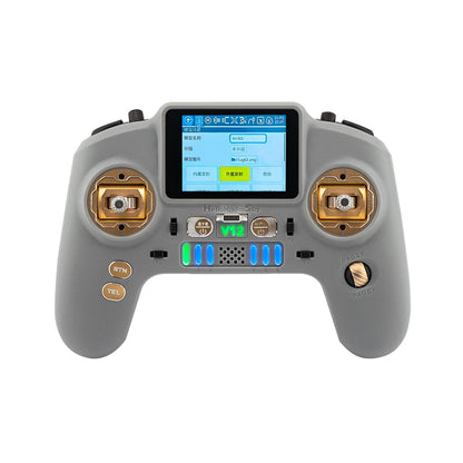 HelloRadioSky V12 Remote Controller Shell Case Set with Upper/Lower Housing and Grip Rubber, No Screws