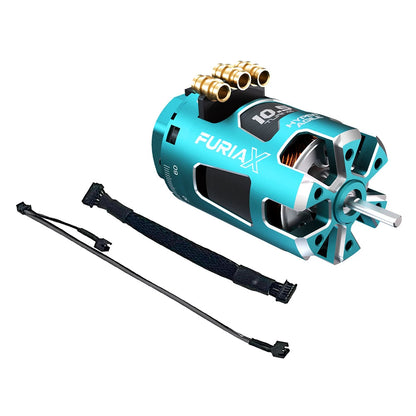 SkyRC FuriaX Hyper Agile 1/10 sensored brushless drift motor with sensor wire and braided lead