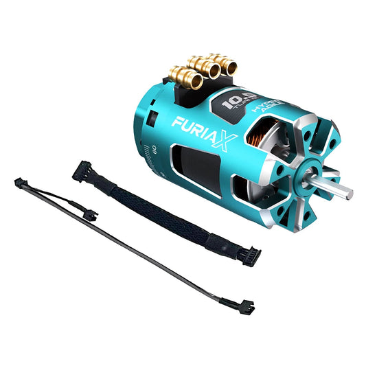 SkyRC FuriaX Hyper Agile 1/10 sensored brushless drift motor with sensor wire and braided lead