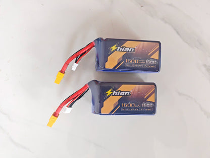 Série de Baterias ShiAnMx 130C FPV LiPo – 850mAh / 1100mAh / 1300mAh / 1400mAh / 1550mAh – 2S/3S/4S/6S/8S de Alto Desempenho para Drones FPV Racing