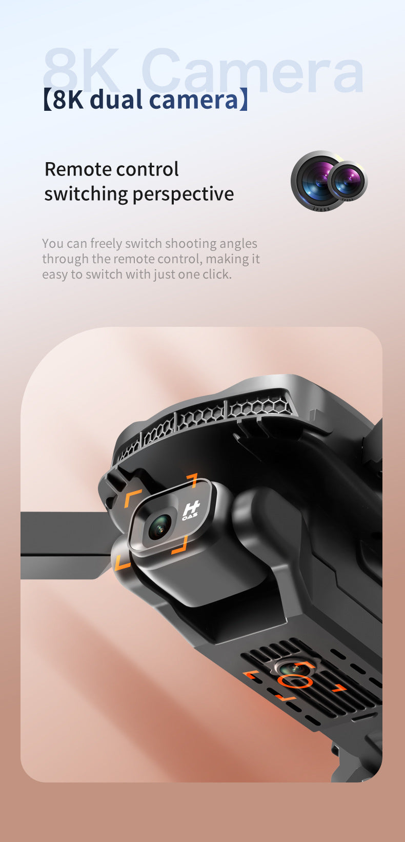 S18 Drone - 5G 8K Dual HD Camera Optical Flow Positioning Foldable Quadcopter Remote Control Aircraft Toys For Children 18 S18 Drone, 8k dual icamera era remote control switching perspective