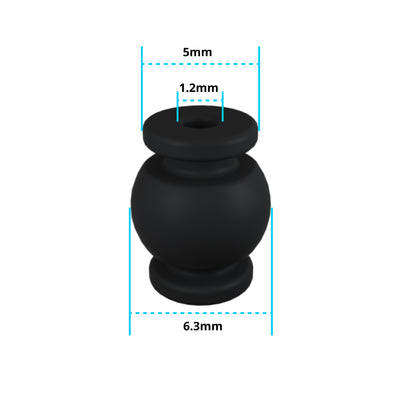 Flywoo O3/O4 air unit silicone rubber damping ball mount with 5mm top, 1.2mm hole, 6.3mm height