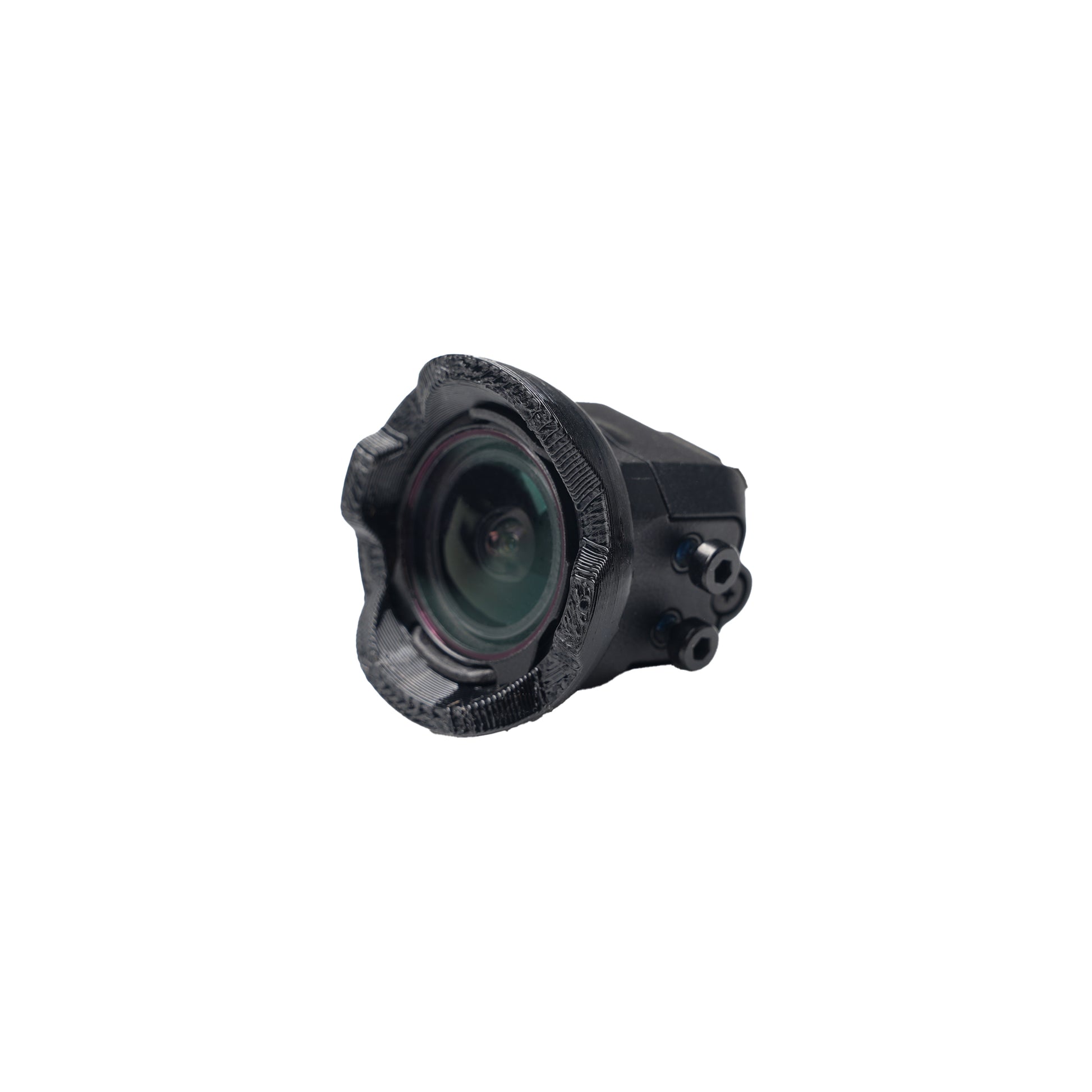 4PCS DJI O3 Camera TPU Protector Case, DJI O3 camera fitted with a black TPU protector case around the lens and body